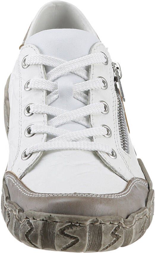 Rieker Sneakers met decoratieve rits vrijetijdsschoen halfhoge schoen veterschoen