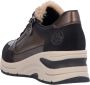 Rieker N9301-90 Sneaker zwart brons - Thumbnail 3