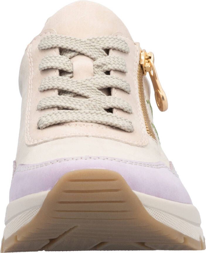 Rieker Sneakers met sleehak vrijetijdsschoen lage schoen veterschoen in comfortabele vorm