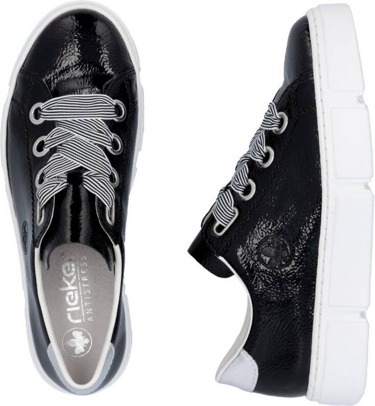 Rieker Sneakers met trendy veters vrijetijdsschoen lage schoen veterschoen