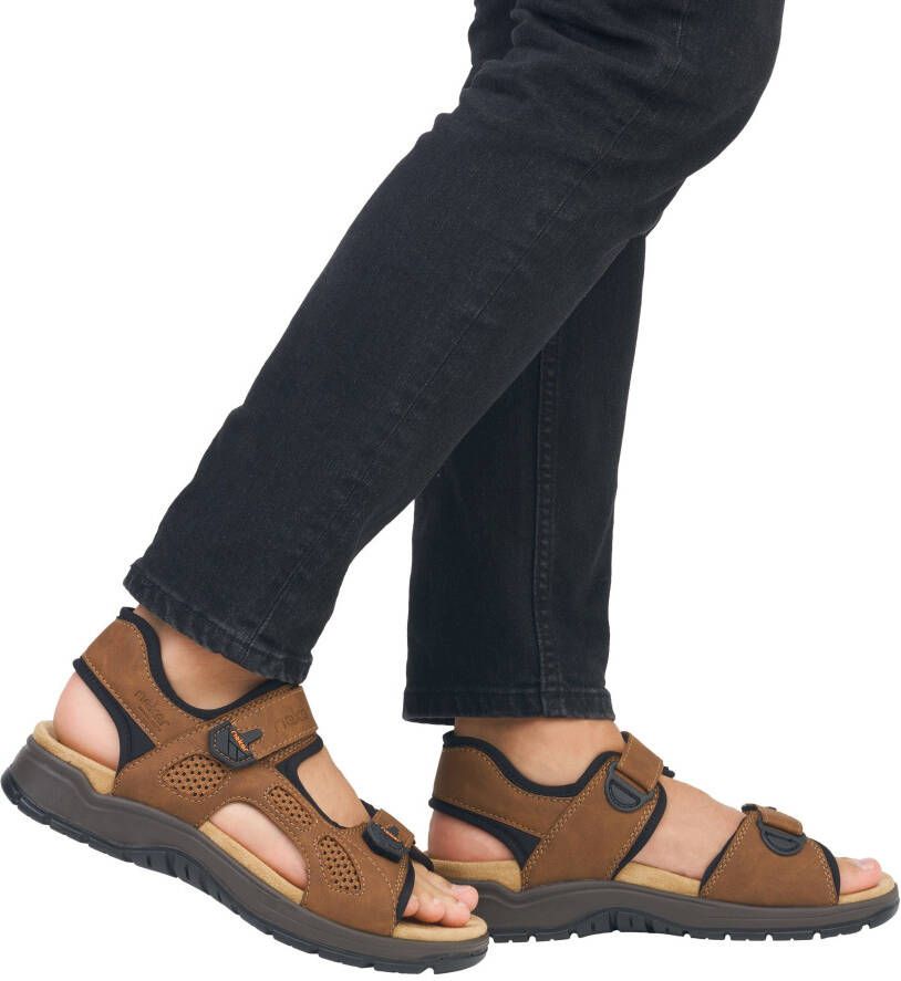 Rieker Trekkingsandalen zomerschoen outdoorsandaal vrijetijdssandaal met klittenbandsluitingen