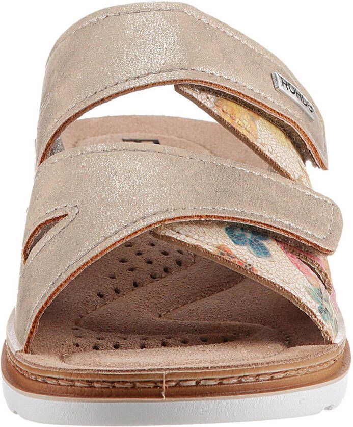 Rohde Slippers Baviera wedge heel summer shoe slippers with logo emblem