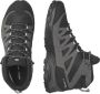 Salomon X Ward Leather Mid GTX Wandelschoenen zwart grijs - Thumbnail 4