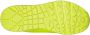 Skechers Uno Gen1 Neon Glow Unisex Sneakers Geel - Thumbnail 4