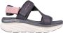 Skechers D'Lux Walker Kind Mind 119302-GYPR Vrouwen Grijs Sandalen - Thumbnail 7