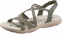 Skechers Sandalen REGGAE SLIM TURN IT UP met elastische riempjes - Thumbnail 20