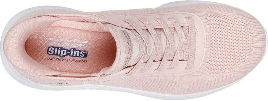 Skechers Slip-on sneakers BOBS SQUAD CHAOS-CURRENT MUSE slippers vrijetijdsschoen in vegan uitvoering