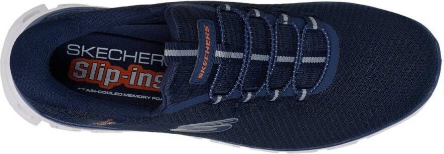 Skechers Slip-on sneakers GLIDE-STEP instapschoen vrijetijdsschoen trainingsschoen met praktische elastische band