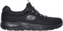 Skechers Sport Heren SUMMITS Sneakers Instappers Heren Zwart - Thumbnail 19