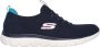 Skechers Slip-on sneakers Summits vrijetijdsschoen lage schoen slipper met flexibele tractionloopzool - Thumbnail 4