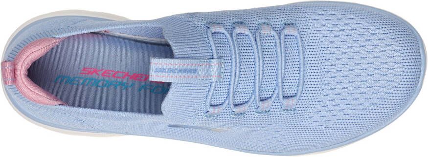 Skechers Slip-on sneakers Summits vrijetijdsschoen lage schoen slipper met flexibele tractionloopzool