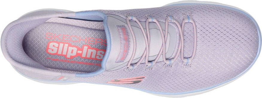 Skechers Slip-on sneakers SUMMITS-DIAMOND DREAM Instapschoen slipper vrijetijdsschoen met slip-ins functie