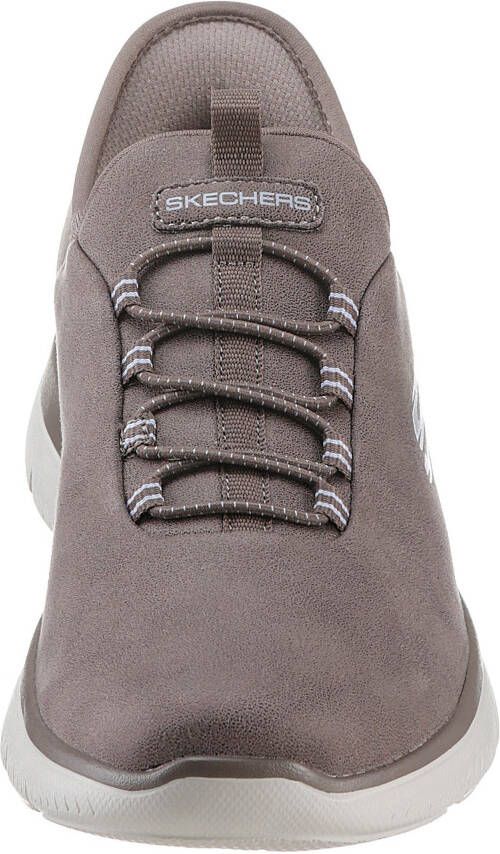 Skechers Slip-on sneakers Summits Slipper vrijetijdsschoen halfschoen in vegan uitvoering