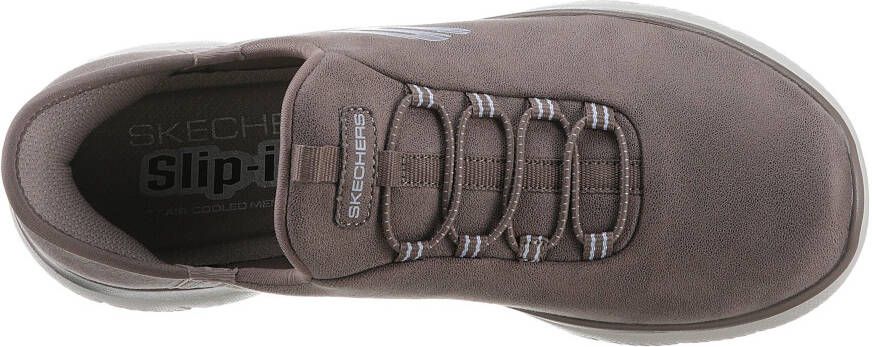 Skechers Slip-on sneakers Summits Slipper vrijetijdsschoen lage schoen in vegan uitvoering