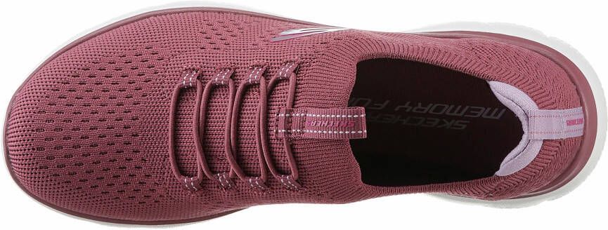 Skechers Slip-on sneakers Summits vrijetijdsschoen lage schoen slipper met flexibele tractionloopzool