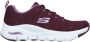 Skechers Arch Fit Glee for all zwart wit sneakers dames (149713 BKW) - Thumbnail 38