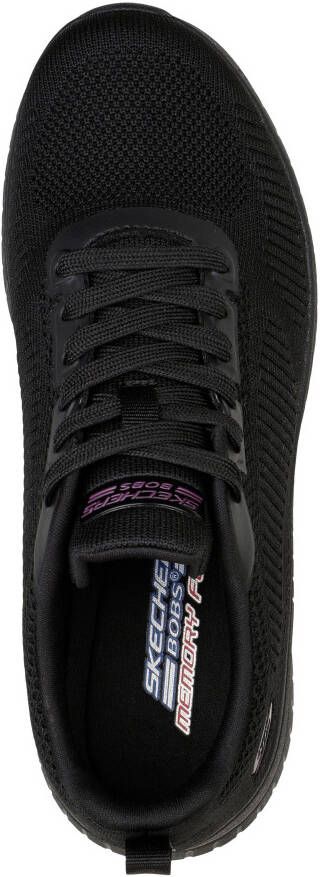 Skechers Sneakers BOBS SQUAD CHAOS FACE OFF machinewasbaar g-breedte vrijetijdsschoen lage schoen veterschoen