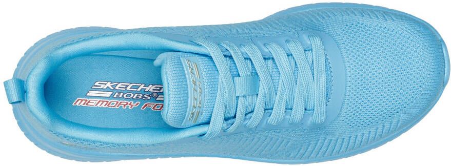 Skechers Sneakers BOBS SQUAD CHAOS-COOL RYTHMS Knitwear-sneaker veterschoen trainingsschoen in vegan uitvoering