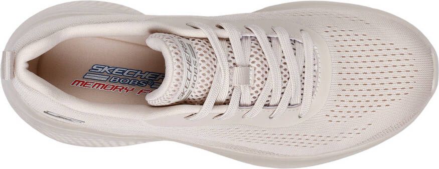 Skechers Sneakers BOBS INFINITY freizeitschoen fitnessschoen veterschoen in trendy materialenmix