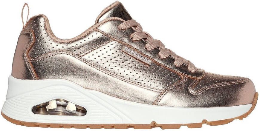 Skechers Sneakers Uno Metallixs Wedge sneakers plateausneakers veterschoenen met Skech-Air