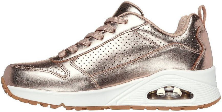 Skechers Sneakers Uno Metallixs Wedge sneakers plateausneakers veterschoenen met Skech-Air