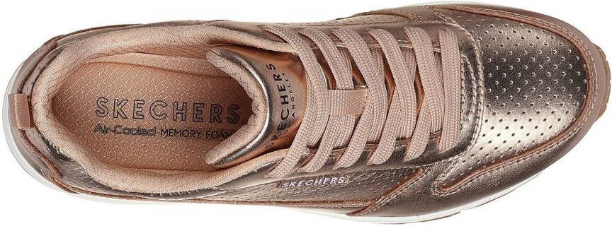 Skechers Sneakers Uno Metallixs Wedge sneakers plateausneakers veterschoenen met Skech-Air