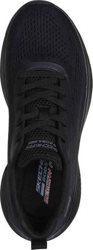 Skechers Sneakers BOBS INFINITY freizeitschoen fitnessschoen veterschoen in trendy materialenmix