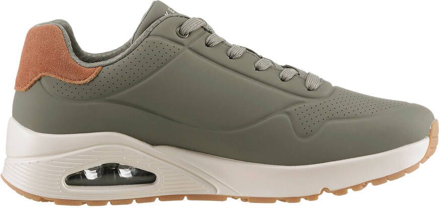 Skechers Sneakers UNO-SUITED ON AIR freizeitschoen lage schoen veterschoen met modieuze sleehak