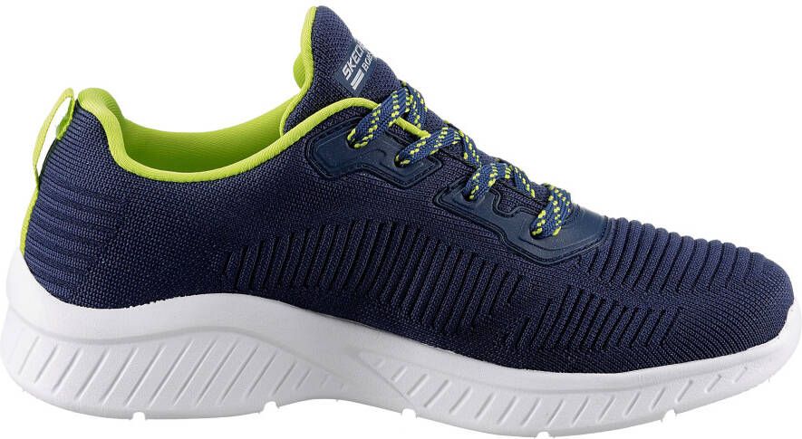 Skechers Sneakers BOBS SQUAD CHAOS AIR met gepolsterde schaprand vrijetijdsschoen halve schoen veterschoen