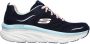 Skechers D'Lux Walker-Infinite Motion Dames Sneakers Navy Light Blue - Thumbnail 5