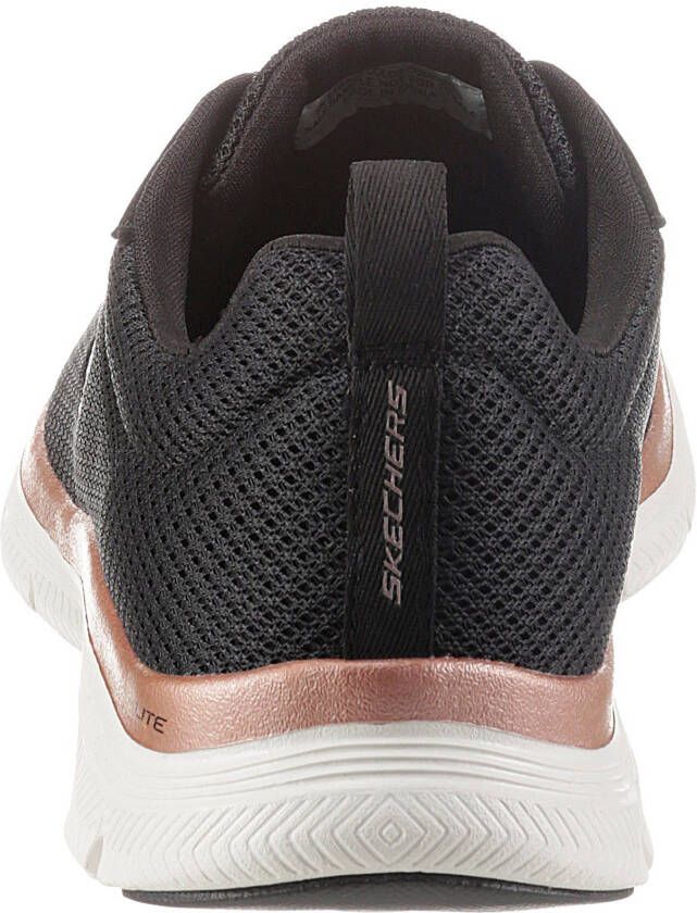 Skechers Sneakers FLEX APPEAL 4.0 BRILLINAT VIEW vrijetijdsschoen lage schoen veterschoen met air cooled memory foam