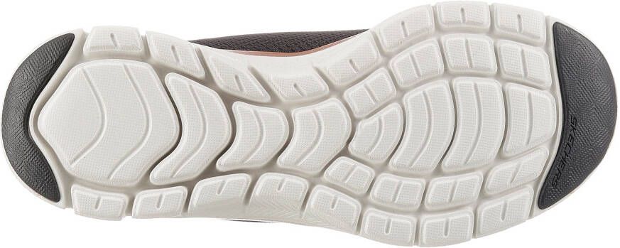 Skechers Sneakers FLEX APPEAL 4.0 BRILLINAT VIEW met air cooled memory foam vrijetijdsschoen lage schoen veterschoen