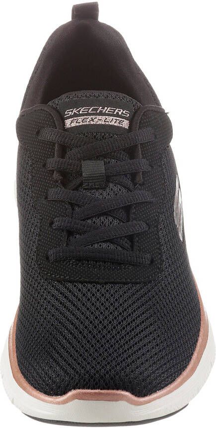 Skechers Sneakers FLEX APPEAL 4.0 BRILLINAT VIEW met air cooled memory foam vrijetijdsschoen lage schoen veterschoen