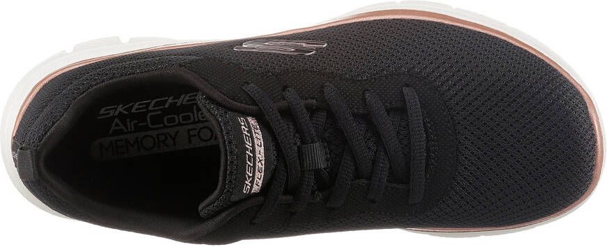 Skechers Sneakers FLEX APPEAL 4.0 BRILLINAT VIEW vrijetijdsschoen lage schoen veterschoen met air cooled memory foam