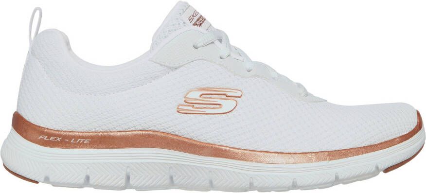 Skechers Sneakers FLEX APPEAL 4.0 BRILLINAT VIEW vrijetijdsschoen lage schoen veterschoen met air cooled memory foam