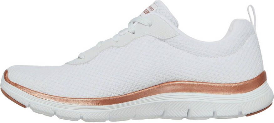 Skechers Sneakers FLEX APPEAL 4.0 BRILLINAT VIEW vrijetijdsschoen lage schoen veterschoen met air cooled memory foam