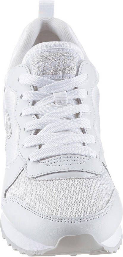 Skechers Sneakers Gold´n Gurl met metallic-details vrijetijdsschoen lage schoen veterschoen