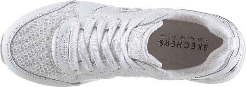 Skechers Sneakers Gold´n Gurl met metallic-details vrijetijdsschoen lage schoen veterschoen