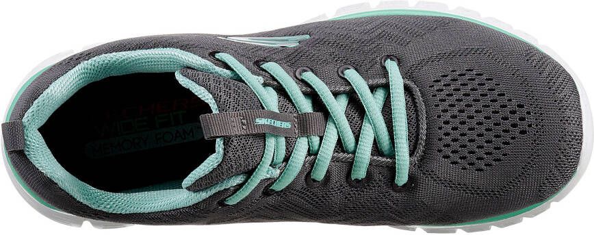 Skechers Sneakers Graceful Get Connected in schoenwijdte g (wijd) vrijetijdsschoen halfschoen veterschoen