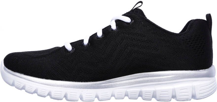 Skechers Sneakers Graceful Get Connected in schoenwijdte g (wijd) vrijetijdsschoen halfschoen veterschoen