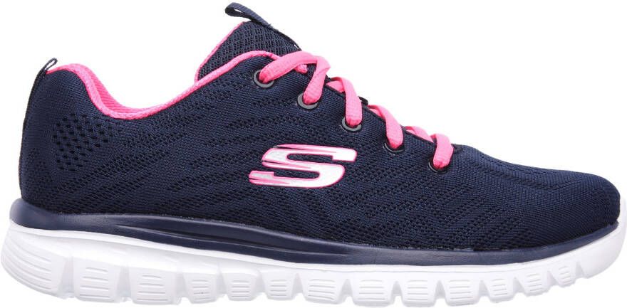 Skechers Sneakers Graceful Get Connected in schoenwijdte g (wijd) vrijetijdsschoen halfschoen veterschoen