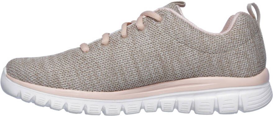 Skechers Sneakers Graceful Twisted Fortune met memory foam vrijetijdsschoen halfschoen veterschoen