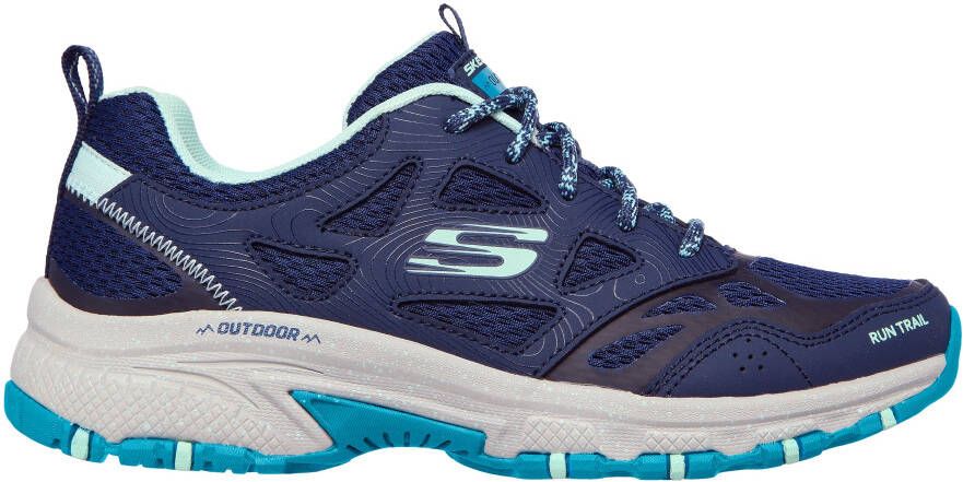 Skechers Sneakers HILLCREST PURE ESCAPADE in materiaalmix vrijetijdsschoen halve schoen veterschoen