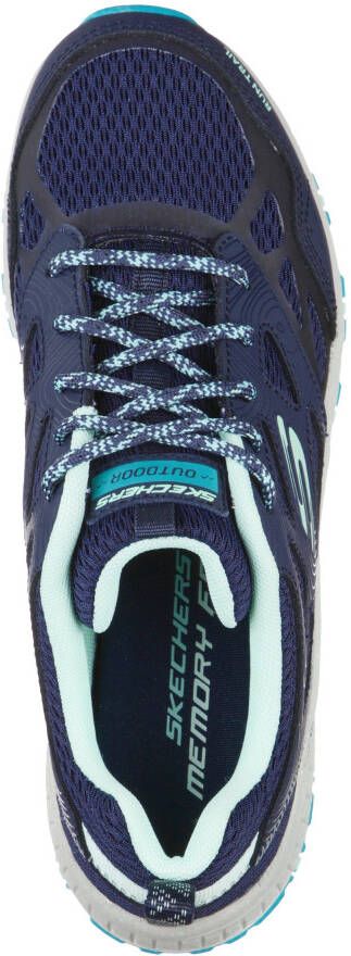 Skechers Sneakers HILLCREST PURE ESCAPADE in materiaalmix vrijetijdsschoen halve schoen veterschoen