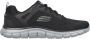 Skechers Track-Broader 232698-BKCC Mannen Zwart Sneakers Sportschoenen - Thumbnail 8