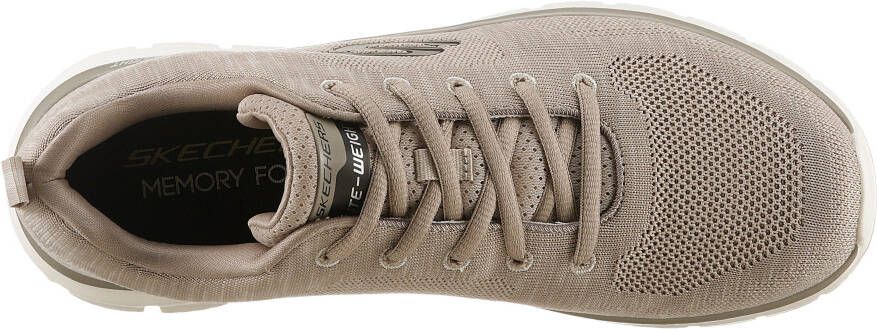 Skechers Sneakers TRACK Vrijetijdsschoen lage schoen veterschoen met gewatteerde binnenzool