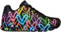 Skechers Lage Sneakers Highlight Love 177981 BKMT Black Multi - Thumbnail 136