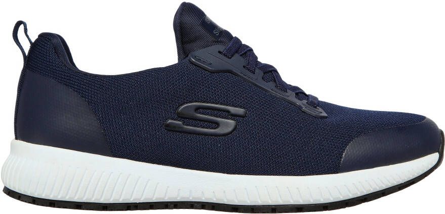 Skechers Werkschoenen SQUAD SR sneakers voor horeca & zorg met gepolsterde schacht