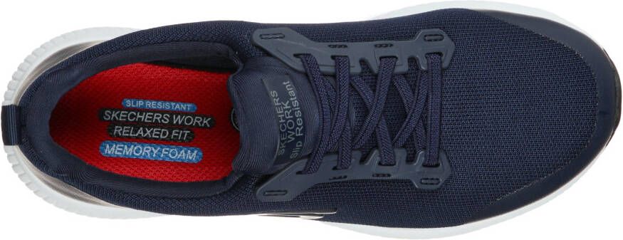 Skechers Werkschoenen SQUAD SR sneakers voor horeca & zorg met gepolsterde schacht