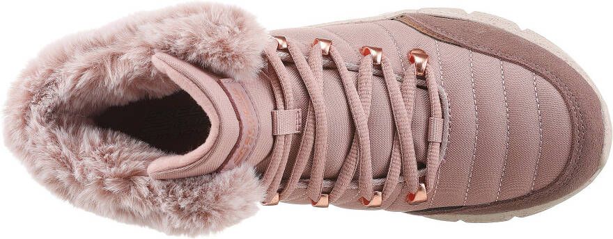 Skechers Winterlaarzen BOBS B FLEX met imitatiebontkraag